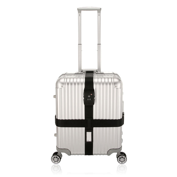 IPRee 5CM Travel TSA Lock Adjustable Cross Luggage Strap Trolley Suitcase Safe Packing Belt