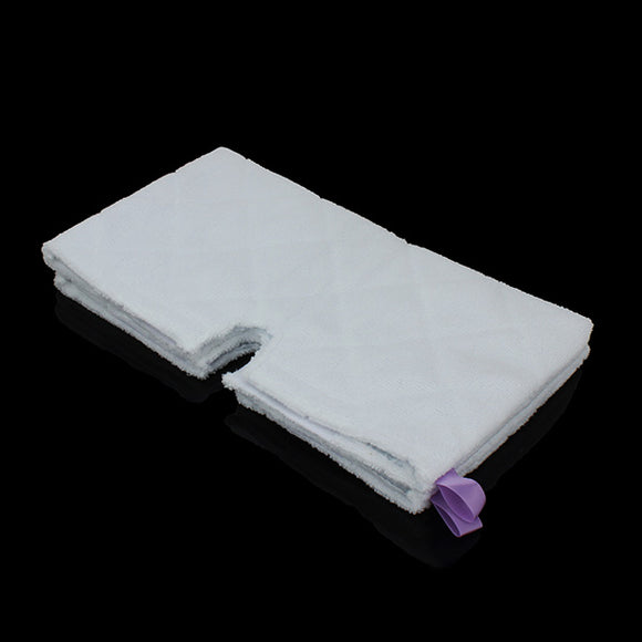 2 Pcs Microfiber Steam Mop Cloth Head Shark Pad Towels Double Deck Washable Window Household