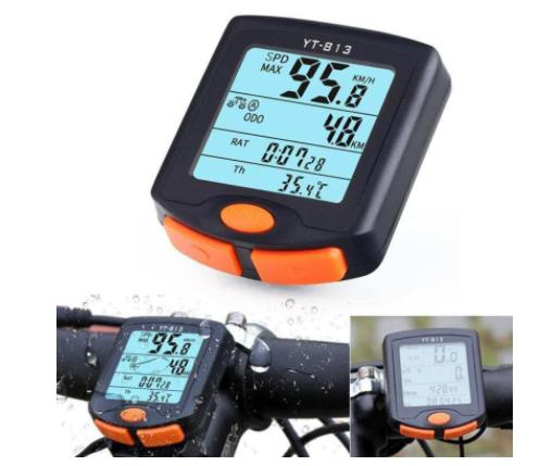 Waterproof Bicycle Computer LED Digital Rate Odometer Stopwatch Speedometer Outdoor Cycling with Backlight