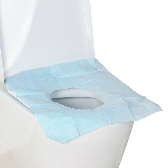 IPRee 100Pcs Disposable Toilet Seat Covers Travel One-Off Waterproof Toilet Lid Mat Cushion