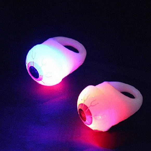 LED Light Eyeball Pumpkin Luminous Flash Ring Halloween Gift Party Jewelry for Kid