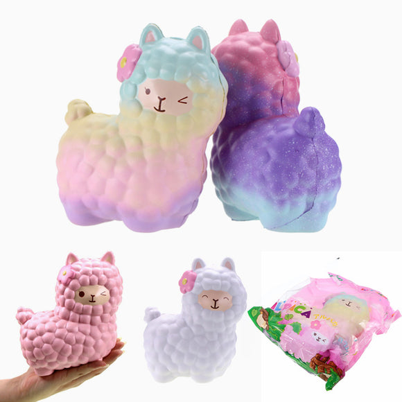 Vlampo Squishy Alpaca 17x13x8cm Slow Rising Original Packaging Collection Gift Decor Toy