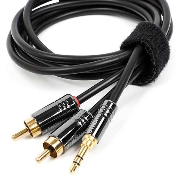 AC11 Audio Cable One to Two 3.5mm Turn 2RCA Audio Cable Double Lotus Audio Cable AV Cable