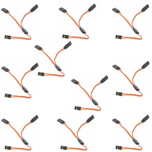 10PCS Amass 30cm Y Servo Cable Lead Splitter For JR Spektrum HITEC