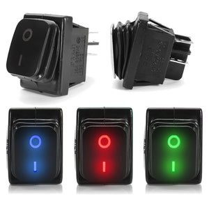 On-Off 4 Pin 12V LED LED Light Rocker Toggle Switch Latching Waterproof