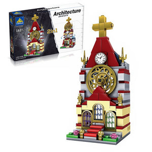 Kazi 2 In 1 Church Building Block Bricks 142PCS Educational Gift Fidget Toy #5001