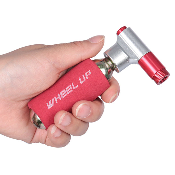 WHEEL UP JG1025 Mini Portable Bike Pump French Nozzle CO Cartridge Emergency Cycling Pump