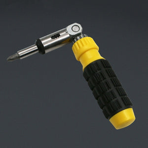 0-180 Degree Multifunctional Ratchet Screwdriver 1/4 Inch Inside 6.35mm Hexagon Screwdriver