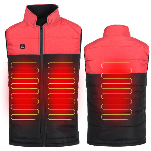 Men Intelligent Heated Warm Vest  Electric USB Winter Heating Coat Jacket