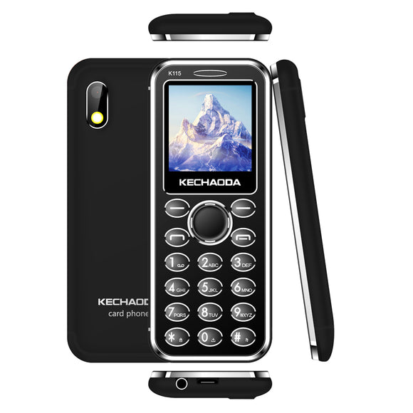 KECHAODA K115 1.44 Inch 460mAh bluetooth Dailer FM With Vabration Dual SIM Card Dual Standby Ultra Thin Mini Crad Phone