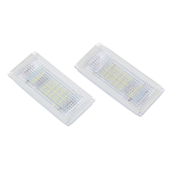 Pair LED License Plate Lights Canbus Error Free for BMW 3-series E46 2D Convertible M3 04-06
