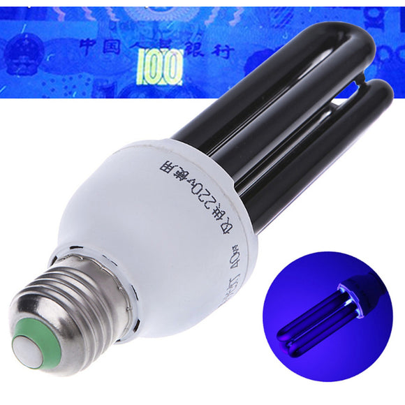 DC12V E27 15W 20W 30W 40W Straight Shape Purple Fluorescent Blacklight CFL Light Bulb Lamp