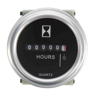 DC 10-80V Engine Round Hour Meter Hour Meter Gauge ATV Boat Vehicle