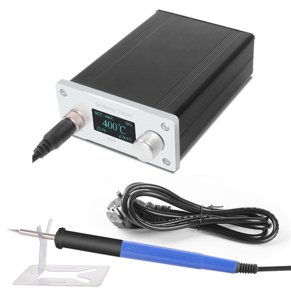 STC T12 OLED Soldering Station Quick Heating Electronic Welding Iron 200-450 100-240V with 9501 Handle