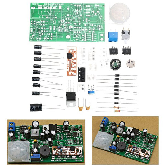 DIY Pyroelectric Infrared Sensor Kits Anti-Theft Circuit Electronic Technology Training Sets
