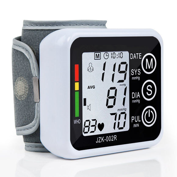 Banphy LCD Intellisense Electronic  Blood Pressure Monitor Loud Voice Digital Wrist Sphygmomanometer