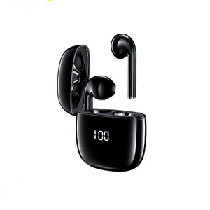 AWEI T28P TWS Wireless bluetooth 5.0 Earphone Digital Display Screen Waterproof Stereo Sound Noise Canceling Headset Earbuds for iPhone Huawei