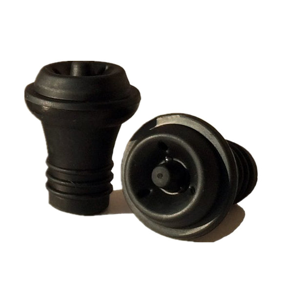 4 Pieces Rubber Vacuum Wine Pump Preserver Stoppers Black Bottle Plug