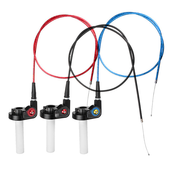 7/8'' 22mm Quick Action Throttle Grip Twist With Cable For 50-250cc Motorcycle