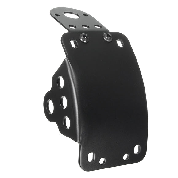 Vertical Side Mount Tail Light License Plate Bracket For Harley Chopper Black