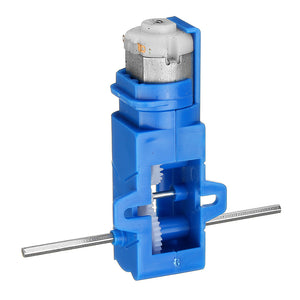 5pcs 1:28 Blue Hexagonal Axis 130 Motor Gearbox for DIY Chassis Car Model