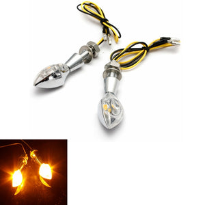 2x Motor Bike Motorcycle LED Turn Signals Indicator Light E-mark 12V