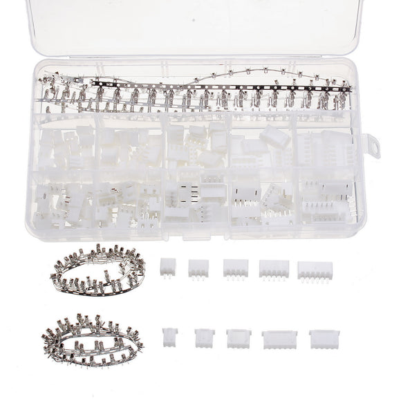 Excellway DH32 350pcs 2/3/4/5Pin Male/Female Wire Jumper Head Connector Adapter Plug Set For Dupon