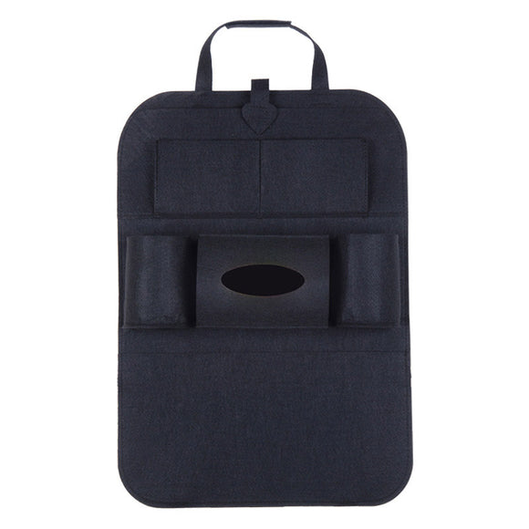 Multi-Function Adjustable Car Storage Bag Felt Seat Hanging Back Pockets