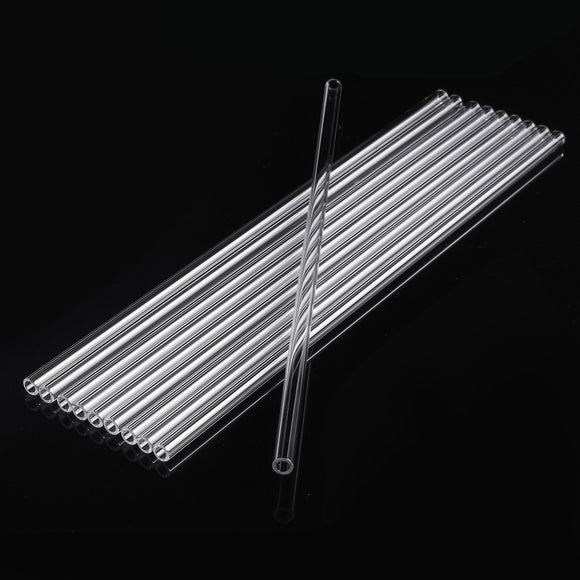 10Pcs 300mm OD 7mm 1.5mm Thick Wall Borosilicate Glass Blowing Tube Lab Tubing