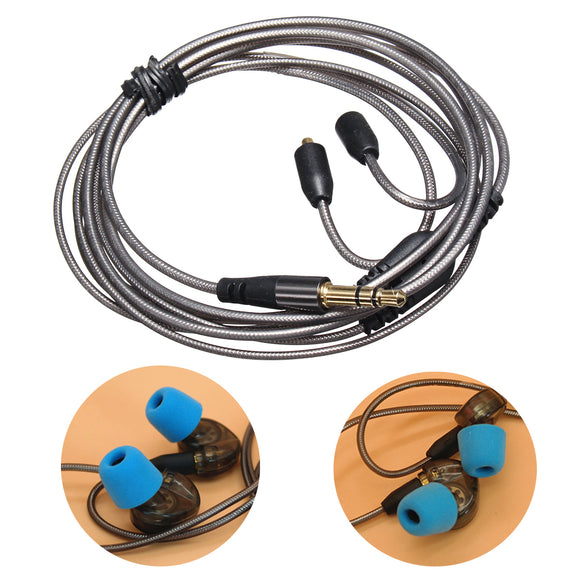 DIY 3.5mm Earphone Audio Cable Replacement for Shure Headphone SE215/315/425/535/846