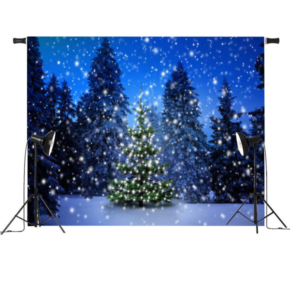 Snow Night World Theme Photography Vinyl Backdrop Studio Background 2.1m x 1.5m
