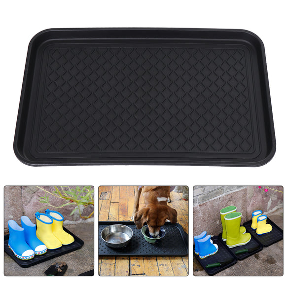 Multi Purpose Boot Tray Shoe Rack Mat Pet Cat Dog Food Storage Door Garden Home