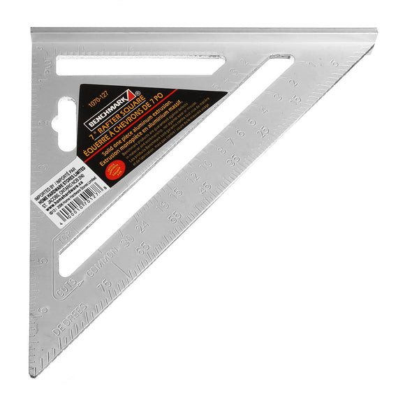 7inch Silver Aluminum Alloy Speed Square Roofing Triangle Angle Protractor Try Square Carpenter's Measuring