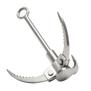 IPRee Outdoor Mountaineering Hook Climbing Folding Clasp Grappling Steel Buckle 3 Toothed Claws