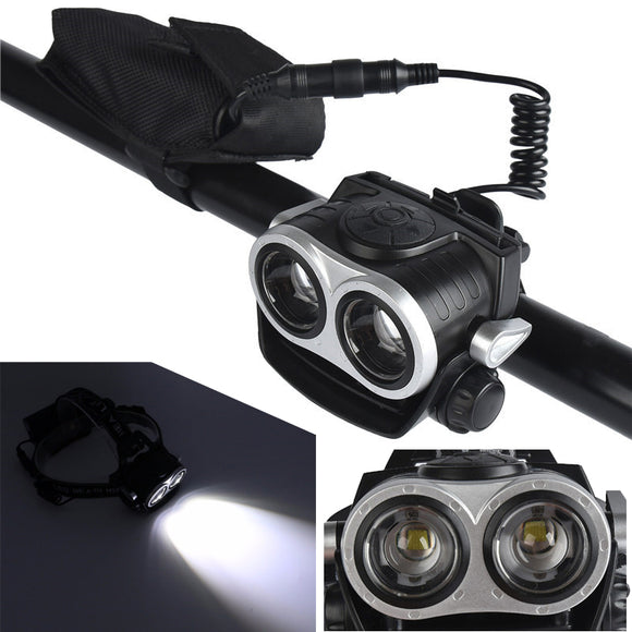XANES DL11 1200LM 2T6 LED Bike Bicycle Front Light Zoomable Cycling Motorcycle Electiric Scooter