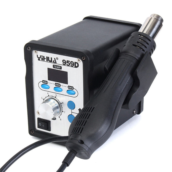 YIHUA 959D Digital Display Hot Air Gun Soldering Iron Gun Repair Desoldering Welding 220V