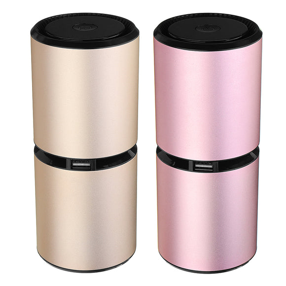 ARCHEER 12V 1A Car Ionizer Air Purifier Bottle With Dual USB Ports