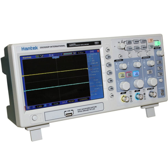 Hantek DSO5202P Digital Oscilloscope 200MHz Bandwidth 2 Channels 1GSa/s 7inch TFT LCD