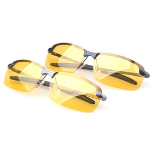 Sport Cycling Driving Glasses Anti-Glare Sunglasses Night Vision Polarized Glasses Black Grey