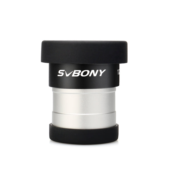 SVBONY Lens 12mm Wide Angle 60Aspheric Eyepiece HD Fully Coated for 1.25 31.7mm Astronomic Telescopes (Black)