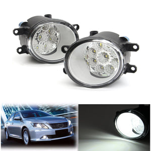 9 LED Front Fog Light Driving Lamp with Bulbs 6000K White For Toyota Corolla Camry Highlander Avalon For Lexus