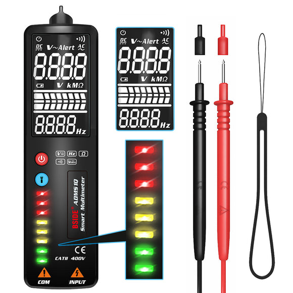 BSIDE 2.4-inch Digital Multimeter LCD Non-contact AC DC Voltage Test Pen Hidden Wire Detector 3-in-1 Measuring Tools