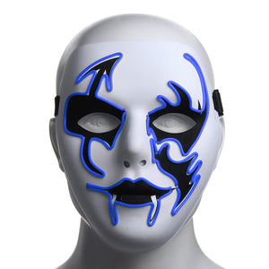 Halloween Mask LED Luminous Flashing Face Mask Party Masks Light Up Dance Halloween Cosplay