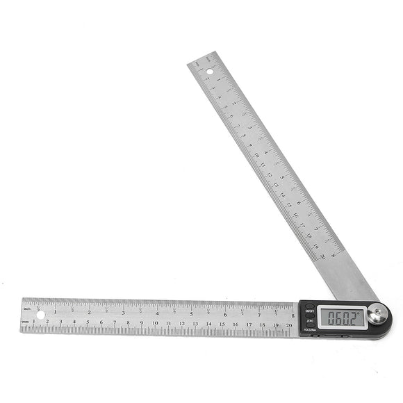 200MM Stainless Steel Electronic Ruler Scale Angle Calipers Digital Display