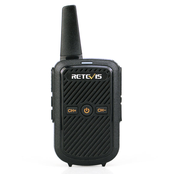 Retevis RT15 Mini Walkie Talkie 2W UHF 400-470MHz 16CH CTCSS/DCS TOT Scan Two Way Radio Communicator