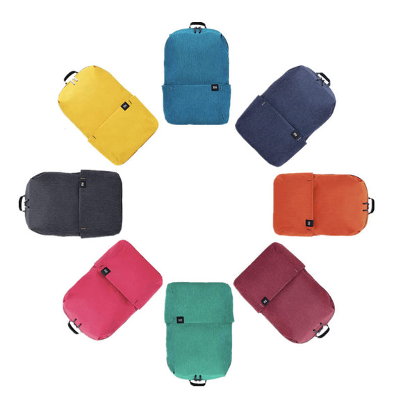 Original Xiaomi 10L Backpack Bag 8 Colors Level 4 Water Repellent 165g Weight YKK Zip Outdoor Chest