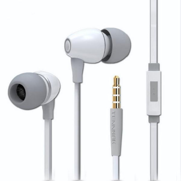 TENNMAK Porcelain Earphone Strong Bass Metal Earphone Noise Isolating Earbud with Mic