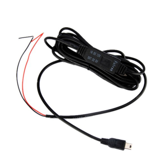 1M Mini USB 12V to 5V Car Power Cord Buck Line