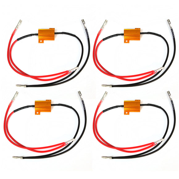 4pcs 12V 25w 8.2 ohm Indicator Light Resistor Flasher Relay Motorcycle Car Aluminum