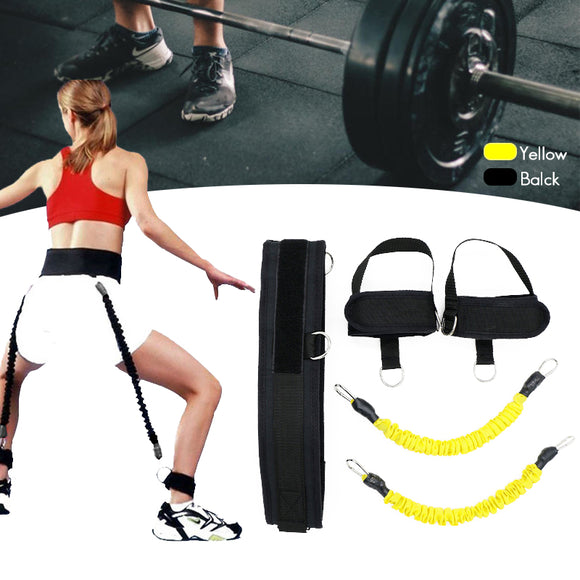 6pcs Resistance Bands Booty Belt System Set Exercise Workout Fitness Yoga Tools Spring Exerciser